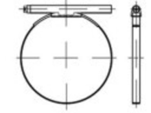 TOOLCRAFT DIN 3017 staal (W1) vorm C1 galvanisch verzinkt slangklemmen, met ronde bouten, eendelig, afmeting: 34 37/18 18 mm 50 stuks