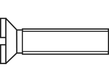TOOLCRAFT M3*8 D963 4.8:A2K 194826 Verzonken schroeven M3 8 mm Sleuf DIN 963 Staal Verzinkt 100 stuks