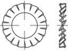 TOOLCRAFT Onderlegring 2000 stuk(s) TO 5453946