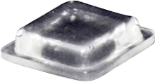TOOLCRAFT PD2100C Apparaatvoet Zelfklevend, Vierkant Transparant (l x b x h) 10 x 10 x 2.5 Mm 1 stuk(s)
