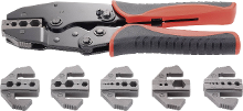 TOOLCRAFT PZ 505 818645 Krimptang 7 delig Coax connectoren BNC, TNC, Glasvezelstekkers RG6, RG8, RG11, RG58, RG59, RG62, RG174, RG179, RG213, RG8218
