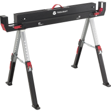 TOOLCRAFT TO 10311630 Werkbok Staal Opklapbaar, In hoogte verstelbaar 590 kg (b x d) 1157 mm x 687 mm 9.75 Kg 1 stuk(s)