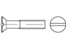 TOOLCRAFT TO 5361027 Verzonken schroeven M1,4 2 mm Sleuf ISO 2009 RVS A2 1000 stuks