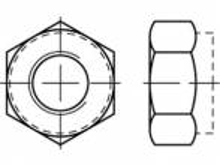 TOOLCRAFT TO 5379576 Zeskantmoeren M16 ISO 10511 RVS A4 250 stuk(s)