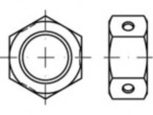 TOOLCRAFT TO 5379903 Zeskantmoeren M8 84032 RVS A2 500 stuk(s)