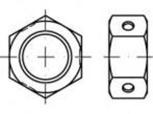 TOOLCRAFT TO 5379921 Zeskantmoeren M8 84032 RVS A4 1000 stuk(s)