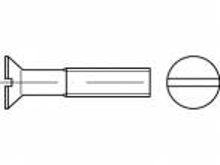 TOOLCRAFT TO 5392164 Verzonken schroeven M3 25 mm Sleuf Staal Galvanisch verzinkt 2000 stuk(s)
