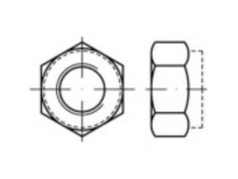 TOOLCRAFT TO 5430078 Zeskantmoeren M24 DIN 6925 Staal Galvanisch verzinkt 25 stuk(s)
