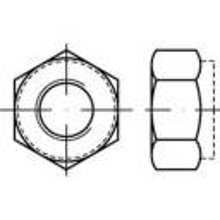 TOOLCRAFT TO 5430240 Zeskantmoeren M6 ISO 7040 Staal Galvanisch verzinkt 100 stuk(s)