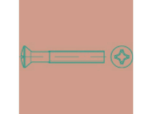 TOOLCRAFT TO 5431995 Bolverzonken schroeven M4 25 mm Kruiskop Phillips ISO 7047 Staal Galvanisch verzinkt 1000 stuks