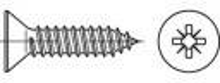 TOOLCRAFT TO 5433099 Verzonken plaatschroeven 50 mm Kruiskop Phillips Staal Galvanisch verzinkt 250 stuk(s)