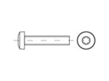 TOOLCRAFT TO 5440728 Lenskopschroeven M3 6 mm Binnen Torx ISO 14583 Staal Galvanisch verzinkt 2000 stuks