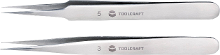 TOOLCRAFT TO 5861034 Pincetset 2 delig Spits, superfijn 120 mm