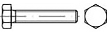 TOOLCRAFT TO 6861819 Zeskantbout M18 45 mm Buitenzeskant DIN 961 Staal 50 stuk(s)