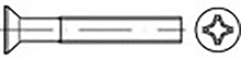 TOOLCRAFT TO 6863166 Verzonken schroeven M4 20 mm Kruiskop Phillips DIN 965 Staal Verzinkt 200 stuk(s)