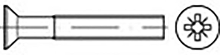 TOOLCRAFT TO 6863376 Verzonken schroeven M6 35 mm Kruiskop Pozidriv DIN 965 RVS V2A A2 200 stuk(s)