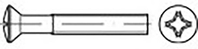 TOOLCRAFT TO 6863442 Bolverzonken schroeven M4 6 mm Kruiskop Phillips DIN 966 Staal Verzinkt 2000 stuk(s)