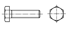 TOOLCRAFT TO 9977439 Zeskantbout M24 180 mm Buitenzeskant DIN 933 Staal Galvanisch verzinkt 10 stuk(s)