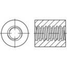 TOOLCRAFT TO 9979563 Ronde trapezium moeren 36 mm Staal 5 stuk(s)