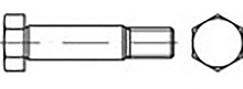 TOOLCRAFT TO 9985287 Zeskant passchroeven M36 110 mm Buitenzeskant DIN 610 Staal 5 stuk(s)