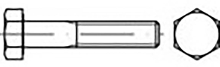 TOOLCRAFT TO 9985746 Zeskantbout M36 110 mm Buitenzeskant DIN 960 Staal 5 stuk(s)