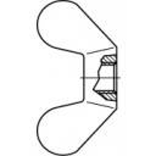TOOLCRAFT TO 9988686 Vleugelmoer M12 DIN 315 RVS A4 10 stuk(s)