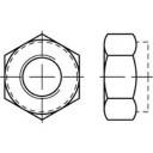 TOOLCRAFT TO 9989784 Borgmoeren M24 DIN 985 RVS A4 25 stuk(s)