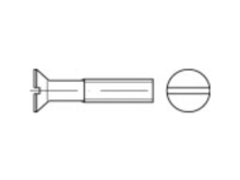 Toolcraft Verzonken Schroeven M6 130 Mm Sleuf Din 963 Rvs A2 25 Stuks