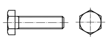 Toolcraft Zeskantbouten M42 170 Mm Buitenzeskant (inbus) Din 933 Staal Galvanisch Verzinkt 1 Stuks