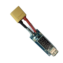 Topacc 2 8S LiPo accu voltage display opladeromzetter XT60 T stekker naar Micro USB board