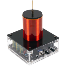 Topacc Double E Type SSTC Tesla Coil Bluetooth Muziek Tastbaar Kunstmatige Bliksem Magnetische Storm Coil DIY Wetenschap Speelg