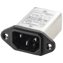 TRU COMPONENTS TC 10101440 Netfilter Met IEC connector 250 V/AC 10 A 0.3 MH (l x b x h) 58 x 50 x 22.8 Mm 1 stuk(s)