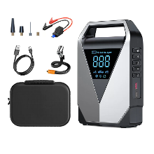 TUERBB 4 in 1 3000A / 4500A Auto Jump Starter Luchtcompressor 150PSI Bandenpomp Draagbare Powerbank USB Type C Ingang No