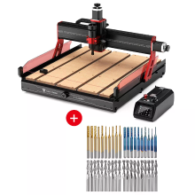 TWO TREES [EU/BR Direct] TWEE BOOMEN TTC6050 CNC Router Graveren Machine + 4 Types 40PCS End Mill Set