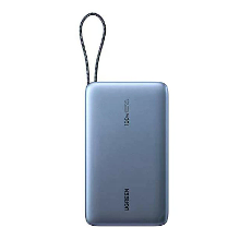 Ugreen PB557 100W 72Wh 20000mAh slimme digitale display powerbank met Type C kabel, externe batterijvoeding met 2 ingang