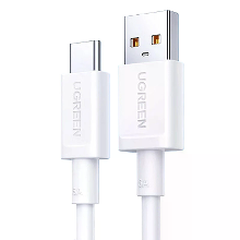 Ugreen US253 6A 100W USB2.0 Naar Type C kabel Snelle oplading Gegevensoverdracht Verzinkerd koperen kernlijn 1M lang voo