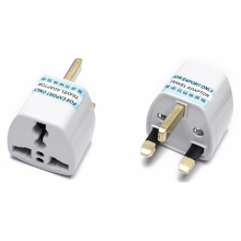 Uk Type 3 Flat Blades Plug With Earthed Universal Travel Ac Adapter
