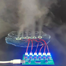 Ultrasone Nevelaar DIY kit Zes Spray Atomisatie Module Type C 108KHZ 5V Mist Maker Module Verwarmer Schuim Atomizer Circ