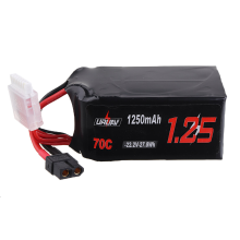 URUAV 22.2V 1250mAh 70C 6S XT60 Plug Lipo batterij voor FPV RC Drone