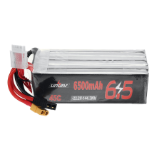 URUAV 22.2V 6500mAh 45C 6S LiPo batterij XT60 stekker voor RC Drone