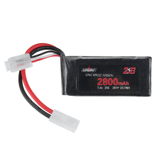 URUAV 7.4V 2800mAh 25C 2S LiPo batterij Kleine Tamiya stekker voor RC auto