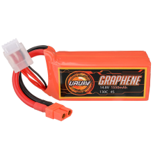 URUAV GRAPHENE 14.8V 1550mAh 130C 4S LiPo batterij XT60 stekker voor RC Drone