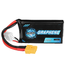 URUAV GRAPHENE V2.0 7.4V 1100mAh 160C 2S LiPo batterij XT60 stekker voor FPV Racing Drone