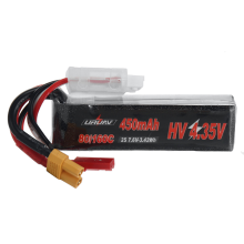 URUAV Power 7.6V 450mAh 80C/160C 2S HV LiPo Batterij XT30 Plug voor RC Drone