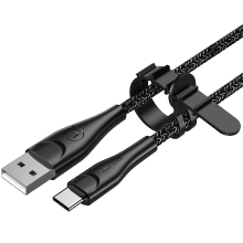 USAMS U41 2A USB A tot Type C Oplaadkabel en datatransmissie Gevlochten kernlijn 1M/2M lang voor Huawei Mate50 voor Xiao