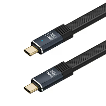 USB3.2 20Gbps Type C naar Type C Kabel 5A 100W Snelle Oplading Gegevensoverdracht 8K@60Hz Videogegevenskabel 0.5M/0.8M L