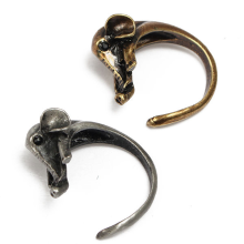 Vintage Cute Animal Elephant Adjustable Wrap Ring For Women