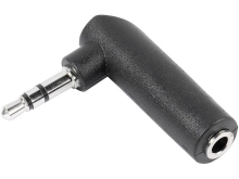 Vivanco Jackplug Audio Adapter [1x Jackplug Male 3.5 Mm   1x Jackplug Female 3.5 Mm] Zwart