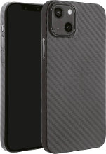 Vivanco Pure Backcover Apple iPhone 13 Carbon Inductieve lading, Stootbestendig