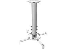 Vivanco WPM 590 V Beamer plafondbeugel Kantelbaar, Draaibaar Afstand vloer plafond (max.): 56 Cm Zilver